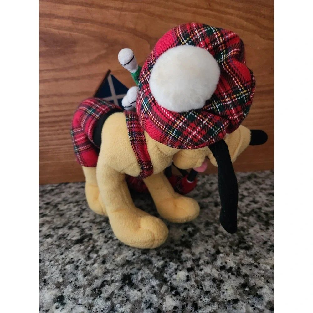 Vintage‎ Disney World Scottish Pluto Bean Bag Plush 10